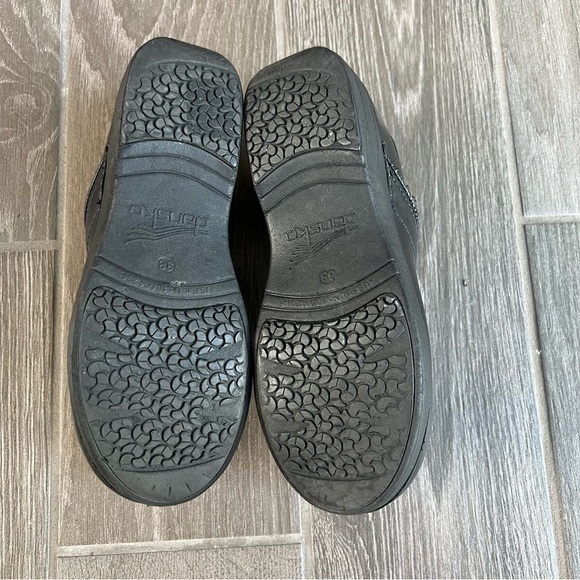 Dansko XP 2.0 Black Leather Slip On Clogs Shoes Size 38 US 7-7.5 - Picture 13 of 14